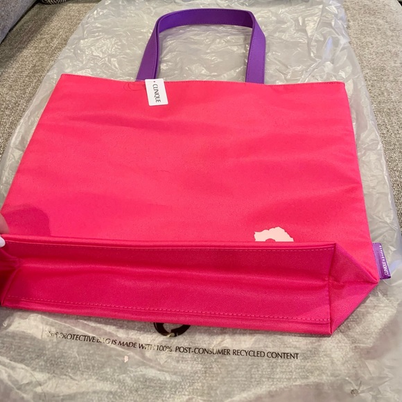 Clinique Tote Bag - New- pink/purple/floral - Picture 3 of 8
